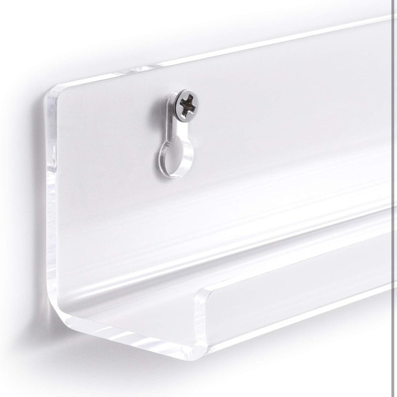 Niubee Vinyl Record Clear Wall Shelf Set - Picture 2 of 10